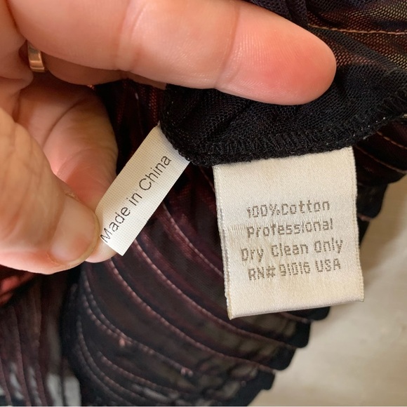 Alexandra Rosati Sleeveless Colorful Cotton Mesh Ribbon Top Size 8 Artsy - Picture 6 of 6